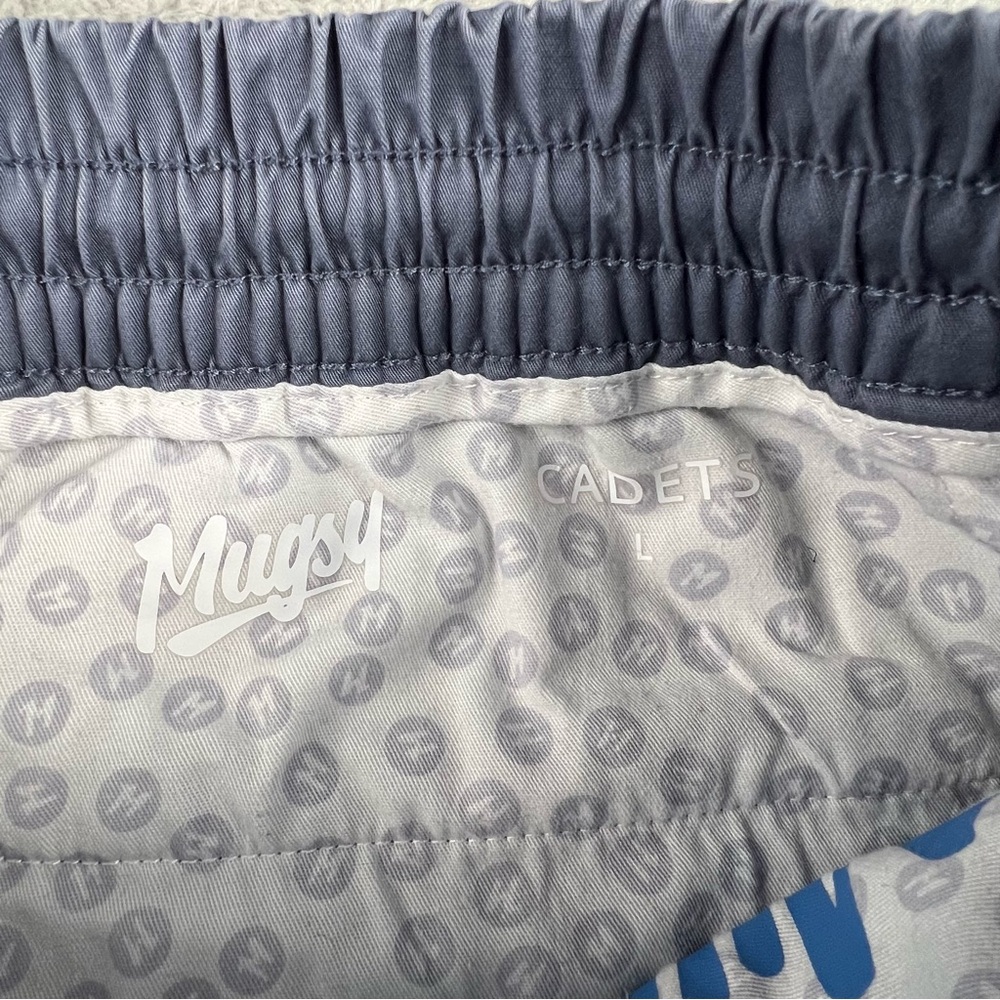 Mugsy Joggers Pants Mens Large Cadets Blue Gray Lightweight Twill Casual J7PNNY - Picture 8 of 10